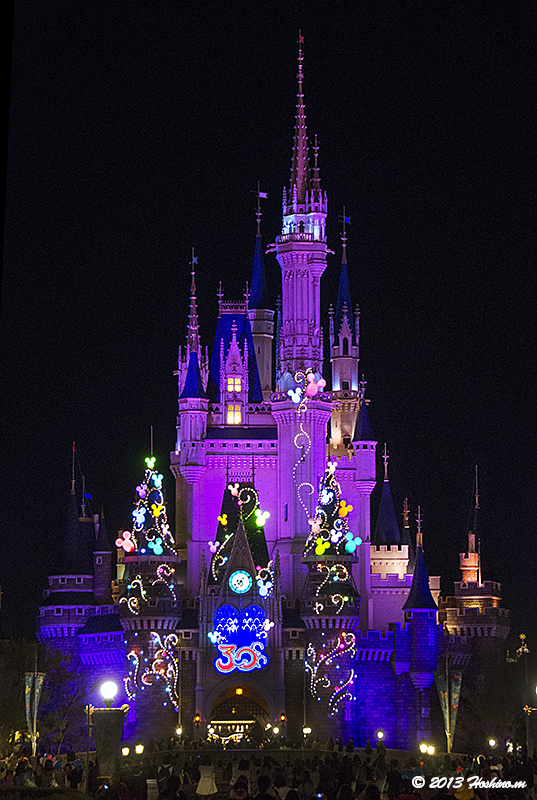 東京ディズニーランド開園３０周年 シンデレラ城ライトアップ ほしのつぶやき