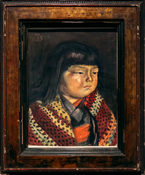 岸田劉生《麗子六歳之像》1919年　水彩・紙　東京国立近代美術館蔵