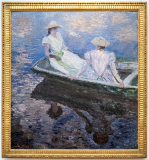 クロード・モネ Claude Monet　《舟遊び》1887年　油彩、カンヴァス　145.5 x 133.5ｃｍ　松方コレクション 